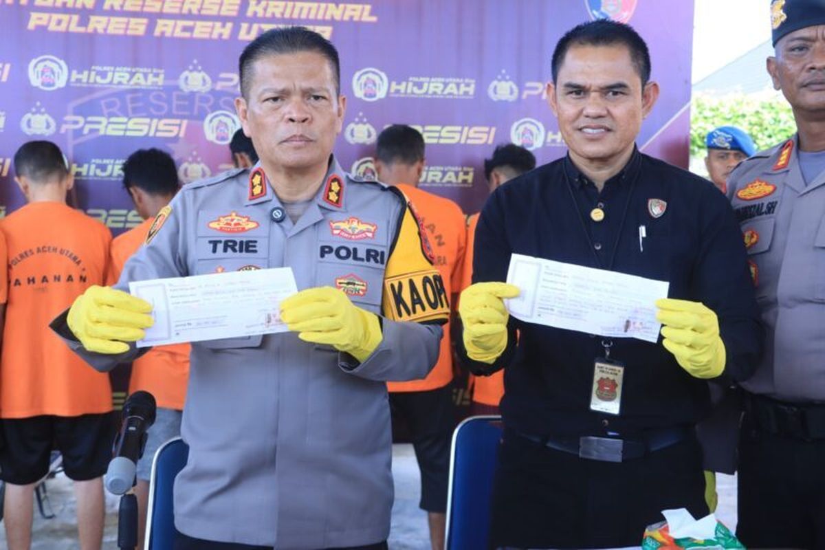 Menipu Banyak Korban, mengaku Polisi Ditangkap di Aceh Utara