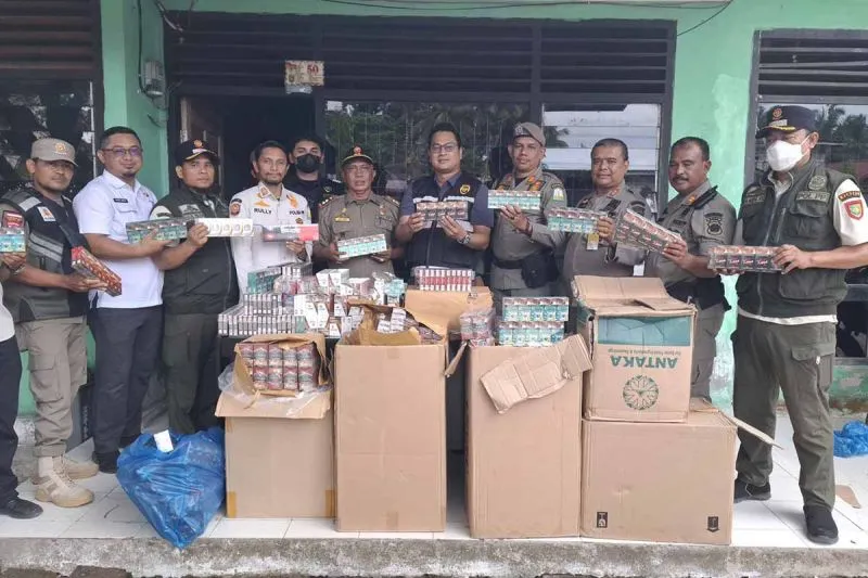 Bea Cukai Aceh Sita Rokok Illegal