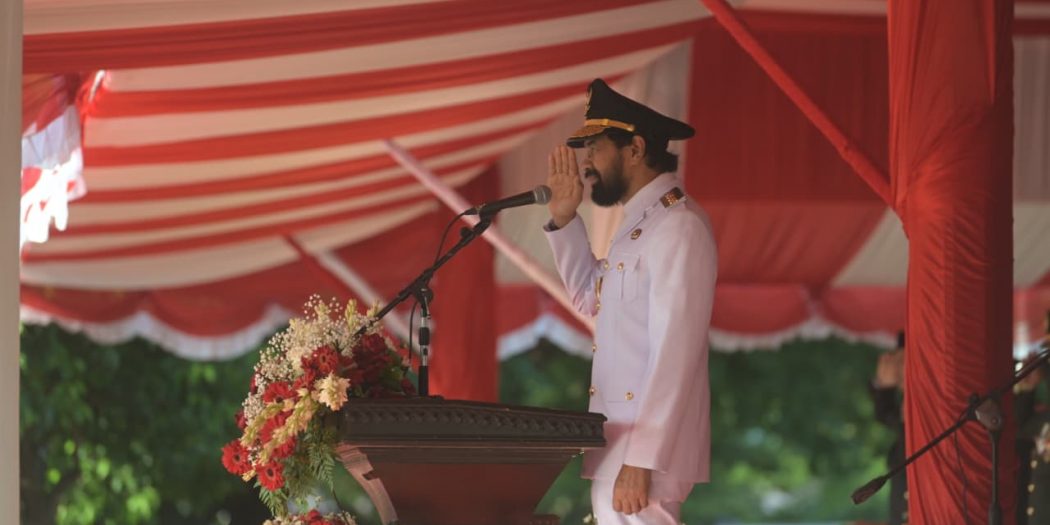 Gubernur Aceh Irup Upacara 17 Agustus Di Blang Padang