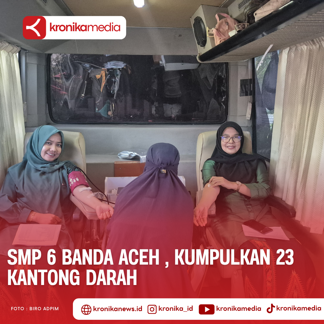 SMP Negeri 6 Merayakan Maulid dengan Donor Darah