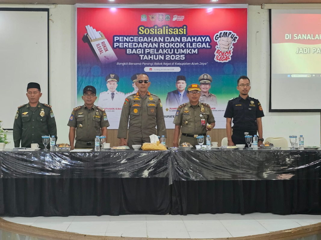 Aceh Jaya Komit Perangi Rokok Illegal