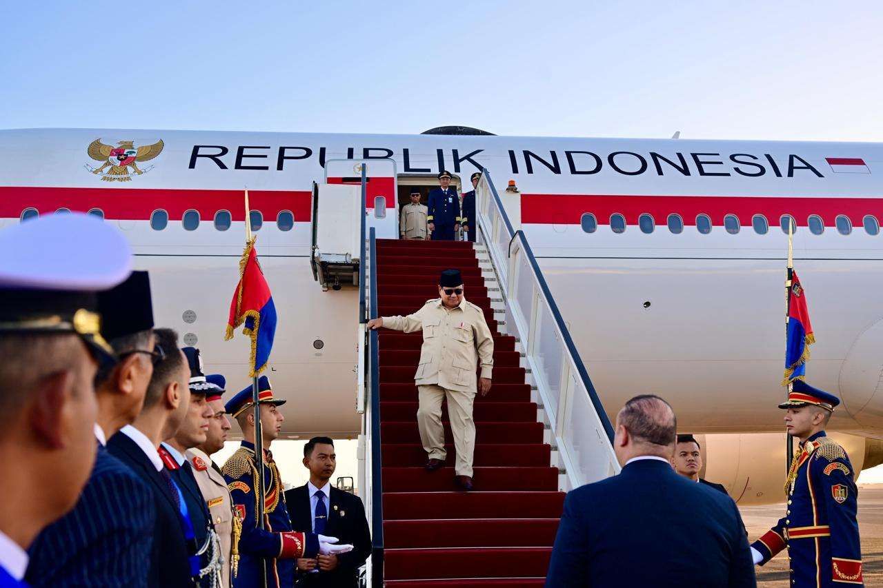 Presiden Prabowo Tiba di Mesir