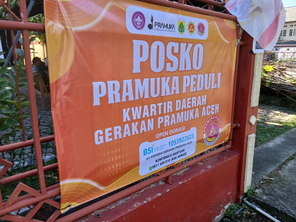 Kwarda Aceh buka Posko Pramuka Peduli