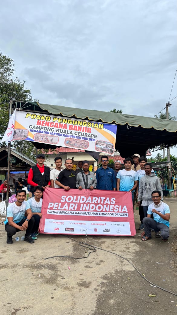Komunitas Pelari membantu Aceh